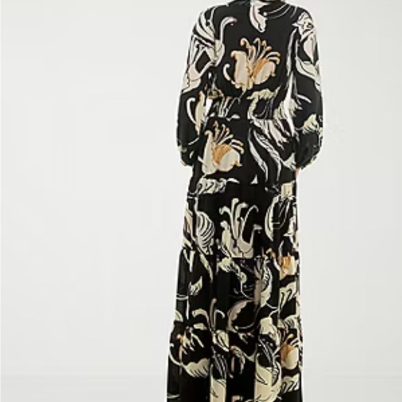 Premier Amour Maxi Floral Dress Size 4 Floral Romantic Flowy Black New $89 - Picture 2 of 7